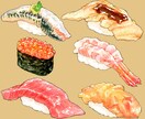 和風をテーマに情緒ある水彩イラストを描きます 着物・花・和食や風景など「和」のモチーフお任せください！ イメージ8