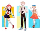 TRPGなどキャラクター制作承ります TRPG、自作ゲーム、創作企画などのキャラクター描きます イメージ6