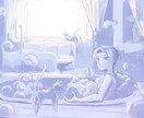 透明感のある一枚絵、立ち絵イラストを描きます 創作・TRPG・ゲーム用キャラクター歓迎です！ イメージ3