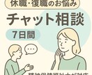 7日間心の専門家がチャットでカウンセリングします 休職・復職のお悩み│リワークで働く現役専門職のチャット相談 イメージ1