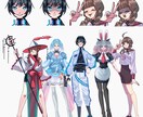 表情差分付き！TRPG立ち絵お描きします 表情差分2種付き！お得にTRPGを始めよう！ イメージ2
