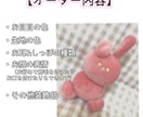 3月まで特別価格！お安くセミオーダーぬい作ります 自分だけのコロコロ可愛いぬいぐるみはいかがですか？♡ イメージ2