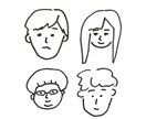 1分で似顔絵を描きます 教科書の端っこに書いてた様なあの似顔絵!! イメージ1