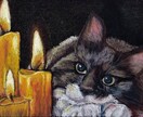 動物をチョークアートで描きます ペットとお好きな背景をドッキング イメージ1