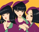 女性におすすめ！似てる！可愛い！似顔絵お描きします 商用可、アイコン、結婚式、フラスタ イメージ1