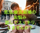 恋活・婚活・結婚のモヤモヤ、聞きます 友人には話せないけど聞いて欲しいな・・・をお聞きします イメージ1