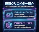 3DVtuberをキャラデザと三面図から制作します 配信画面/背景/ネームロゴ/離席中/待機中/OP/EDセット イメージ6