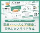 医療・ヘルスケア領域のプレゼン資料を添削します 医療プレゼンの「文字多すぎ・伝わらない」問題を解決します イメージ1