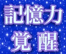 記憶力の覚醒セッションを行います 記憶力の向上により人生が楽になり、実り多き人生を歩めます！ イメージ1