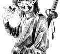 基本的にモノクロイラストを描きます 私の絵を欲しいと言ってくれる方が現れますように。 イメージ1