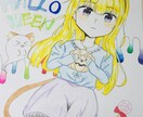 女の子のイラスト描きます アイコンにするにも、何かに使用するにも何でもOKです！ イメージ3