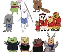 クスッと笑えるオリジナルゆるキャラをデザインします SNSで発信しやすい愛嬌のあるキャラを求めている方にオススメ イメージ4