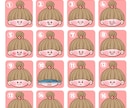 手描き風★ゆる系ほんわかアイコン描きます 低コストで色々な表情アイコンが欲しい方におすすめ♪ イメージ3