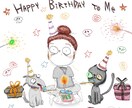 かわいい似顔絵描きます ダークポップなイラスト、プレゼント，アイコンにおすすめ！ イメージ1