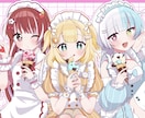 アイコンやサムネ等イラスト描かせて頂きます 明るい雰囲気や、女の子の描写が得意です。 イメージ1
