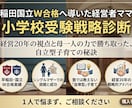 早稲田国立W合格の経営者ママが受験戦略を診断します 経営20年・シングルでW合格。母一人の力で導いた自立型戦略 イメージ1