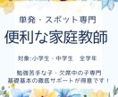 単発専門！1回単位の家庭教師いたします 勉強苦手な子・欠席中の子専門基礎基本のサポートが得意です！ イメージ1