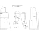 デザイン画や写真から型紙・パターンを作成します 20年のプロ×CAD｜デザイン画から高品質な型紙を作成 イメージ2