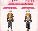 Vtuber向け3Dモデル制作します 商用利用料込◎Vtuber活動用3Dアバター制作 イメージ2