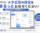 Meta広告初期設定・運用・改善サポート致します ＼ココナラ出品キャンペーン／ 3名様限定！１万円→3000円 イメージ1