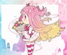 横向特化型 デフォルメ イラスト制作します 横向特化でスタイリッシュお洒落で可愛く❀ イメージ2