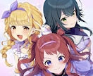 ミニキャラから一枚絵まで可愛く描きます かわいく華やかな女の子イラストが得意です。 イメージ9