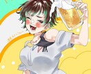 バストアップでキャラクターイラストを描きます オリキャラ、夢主、Vtuberなど イメージ1