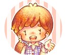 手描きでSNSアイコン用イラストを描きます 色鉛筆ならではの温かみある作品を一枚一枚丁寧に仕上げます イメージ3