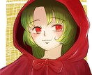 モチーフのある女の子のイラスト描きます SNSアイコンなどにご使用いただけます イメージ1