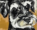 カワイイワンちゃんの似顔絵をポップに描きます お気に入りのお写真をもとに特別な一枚を描きます。 イメージ1