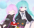 誕生日や周年記念などに使えるイラストを制作します 花やぬいぐるみなどを添えることも可能です イメージ5