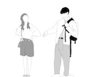 イラストにします 人物画をシンプルなイラストにします イメージ7