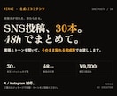 業種別SNS投稿30本を48時間で作成します 投稿ネタと文章をまとめて用意し継続負担を軽減 イメージ1