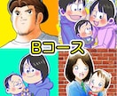 〇〇風似顔絵描きます お好みのアニメや漫画のタッチで似顔絵作成［Bコース］ イメージ1