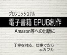 安心、丁寧　原稿から電子書籍EPUB制作いたします アマゾン等のメディアへの出版にご利用頂けます　a.カフカ イメージ1
