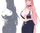 光を意識した、キャラが美しく見栄えする絵を描きます オリジナル・Vライバーの活動絵など喜んで イメージ1