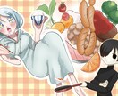 SNS用のアイコン・ヘッダーの作成承ります ポップでかわいいイラストが好きな方に イメージ1
