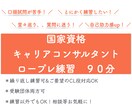 第28回キャリコン実技試験！ロープレ練習します 多様なCL役！合格に向けて課題を整理！たっぷり90分！ イメージ1