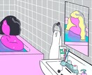 ポップなイラストをかきます ちょっとヘンテコでカラフルなイラストを描くのが好きです。 イメージ1