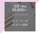 カラーミーで素敵なECサイトを制作します 低価格・短納期で売れるECサイトを制作！ イメージ1