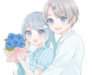 ふんわり可愛いアイコンを描きます 優しい雰囲気で制作します♪各種SNSなどにどうぞ イメージ6