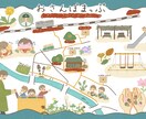 ほっこり色のカットイラストをお描きします これからチラシやマップなどを作ろうとしているあなたへ◎ イメージ9