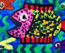 世界に1枚だけの絵描きます アクリル絵の具で26cm×37.5cmの画用紙に描きます イメージ8