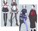 衣装デザイン制作致します VTuber、オリジナルキャラクター等の衣装デザイン作成 イメージ5