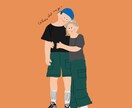 海外風タッチ♡で可愛いイラスト描きます SNS用アイコンや一枚ものイラストならお任せください！ イメージ4