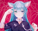 商用◎動画歌詞入れ◎MV一枚絵イラスト描きます 表情差分、背景透過素材、パーツ分けも対応可能 イメージ5