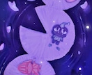 背景付きイラストでキャラをドラマチックに演出します 背景付きのアニメのワンシーンのような絵を描きます イメージ3