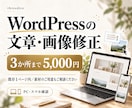 WordPress文章・画像の修正・更新代行します 既存1ページ・合計3か所まで｜5,000円で更新 イメージ1