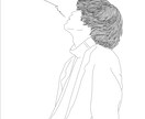 インパクトのある繊細なイラスト描きます 髪の毛に細かく繊細で動きを持たせます イメージ3
