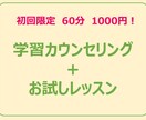 60分1000円！英語学習の不安を一緒に解消します ☆初回限定☆学習カウンセリング＋お試しレッスンを提供します！ イメージ1